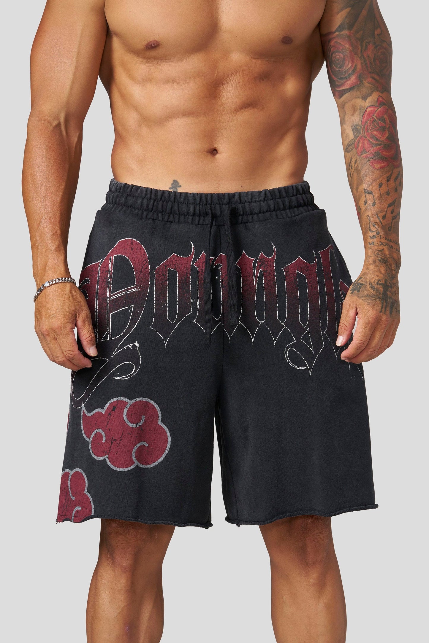 1002 - Naruto Sweat Shorts - Akatsuki