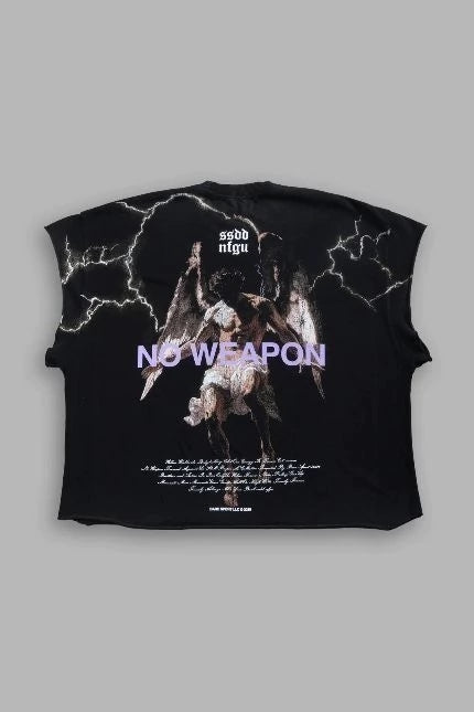 DS-0042 Fallen Angel “Grunge” Cut-Off Tee in Black