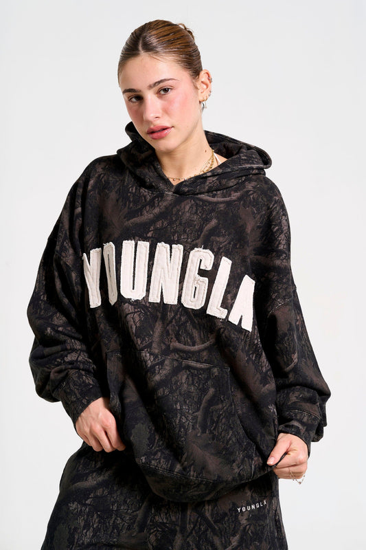 W551 - Hunting Season Hoodie - Black Camo