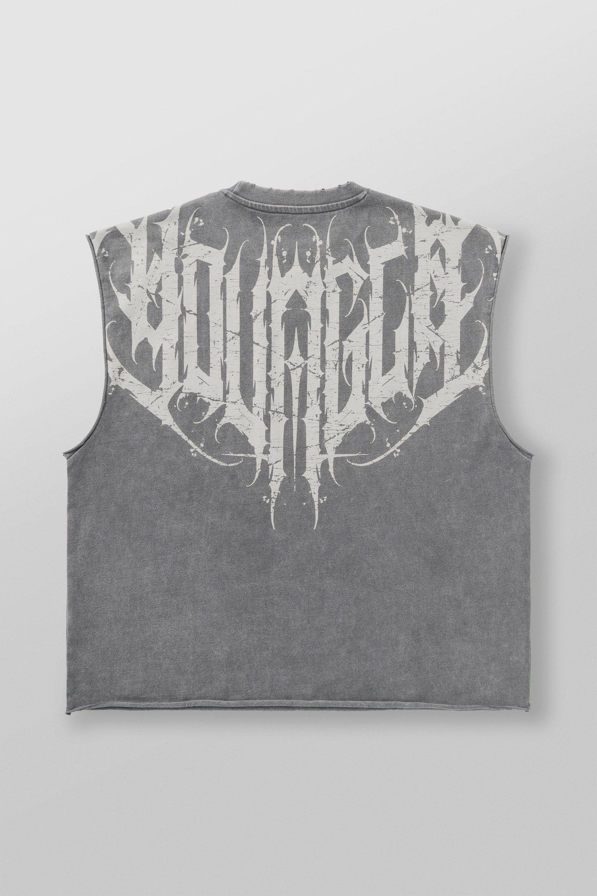 3022 - Anarchy Cropped Tanks - Grey Wash