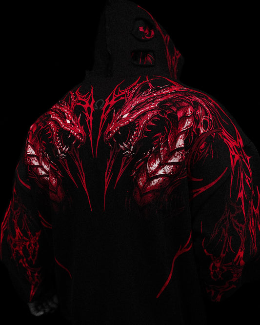 BD-0074 Tarnished Leviathan Oversized Zip-up Hoodie [NIGHTMARE]