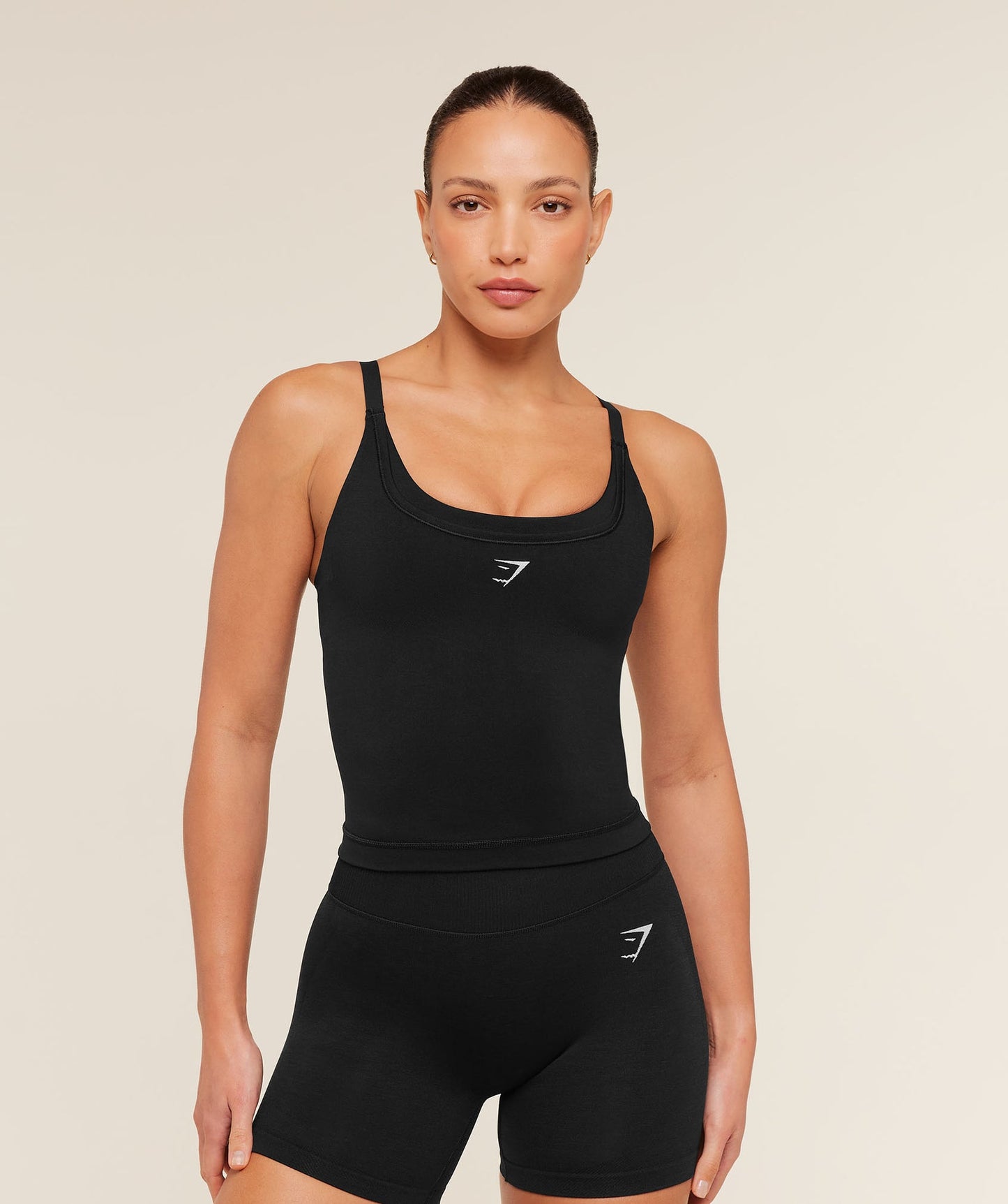 GSW-0110 Interval Seamless Midi Tank - Black