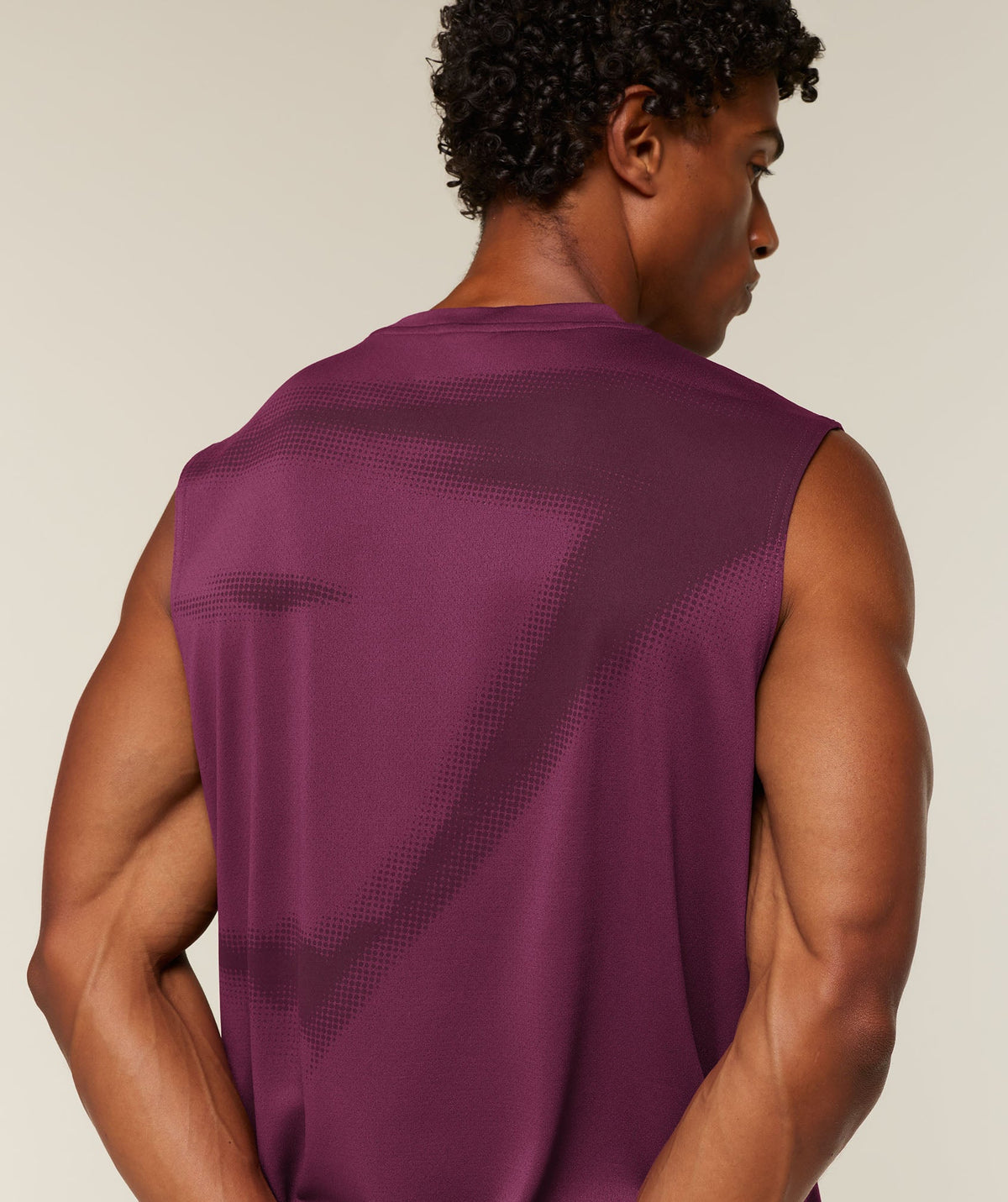 GS-0144 Motion Blur Graphic Tank - Strength Pink