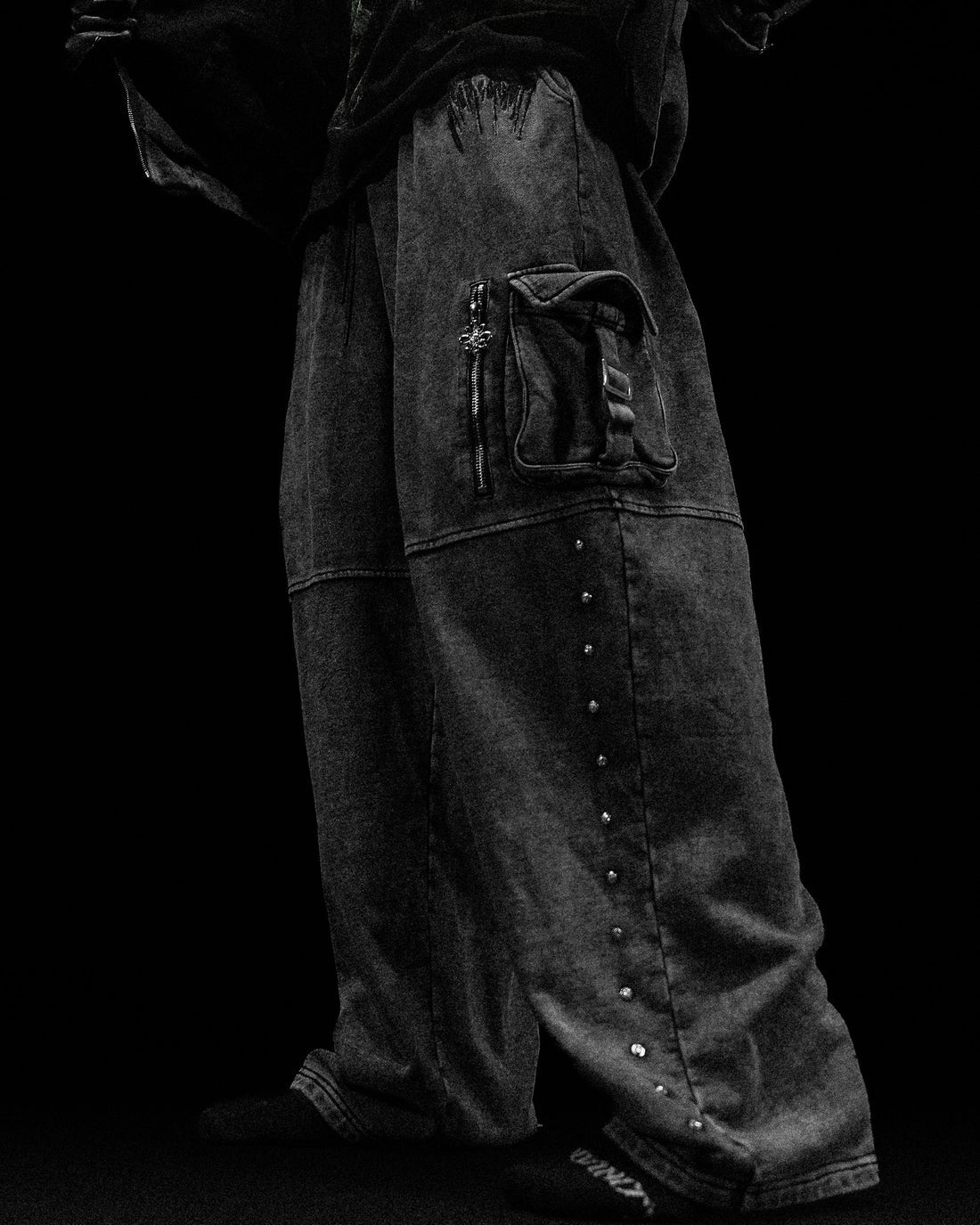 BD-0072 Metallic Tactical Uncuffed Cargos [VINTAGE]