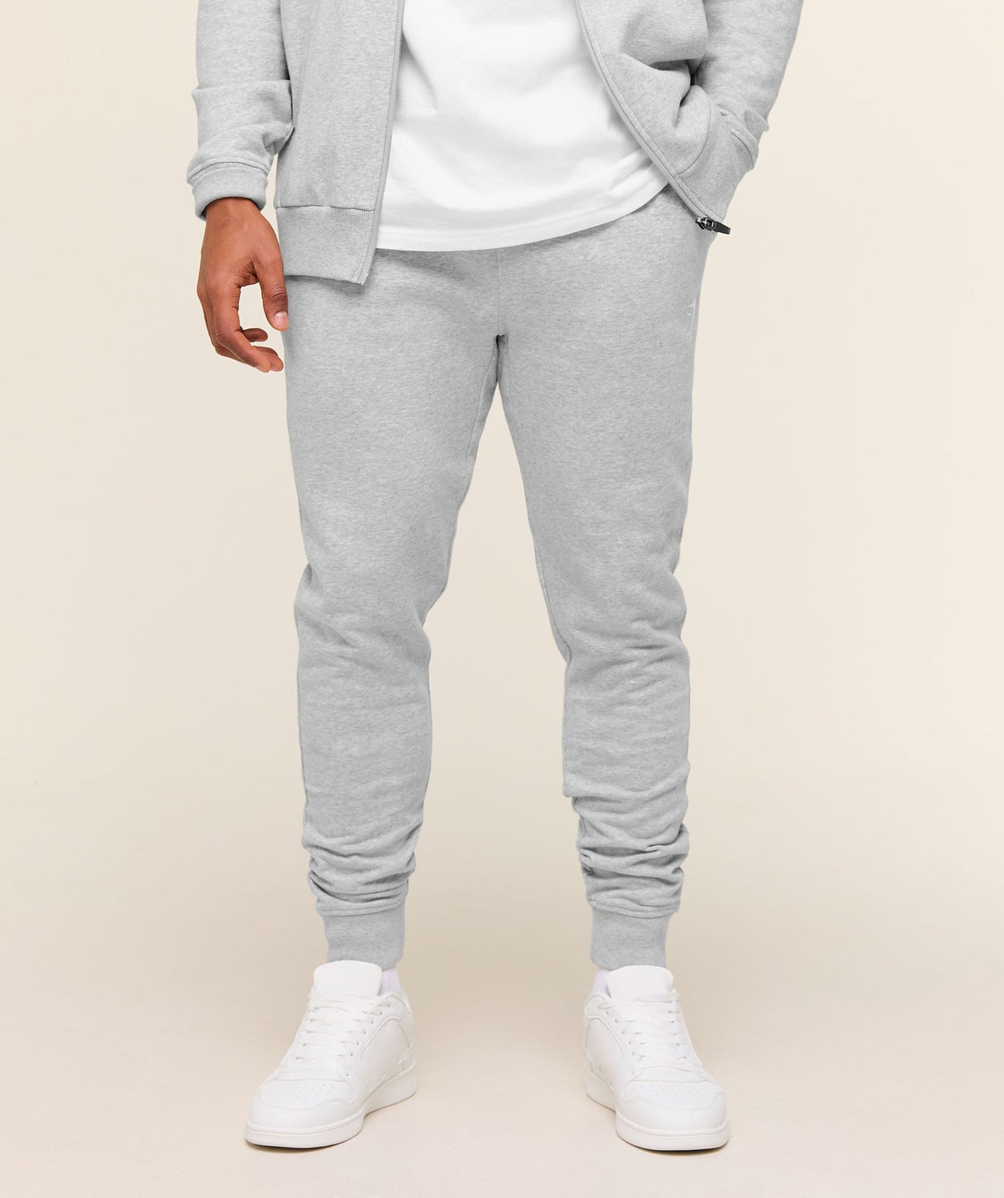 GS-0127 - Crest Joggers - Light Grey Marl