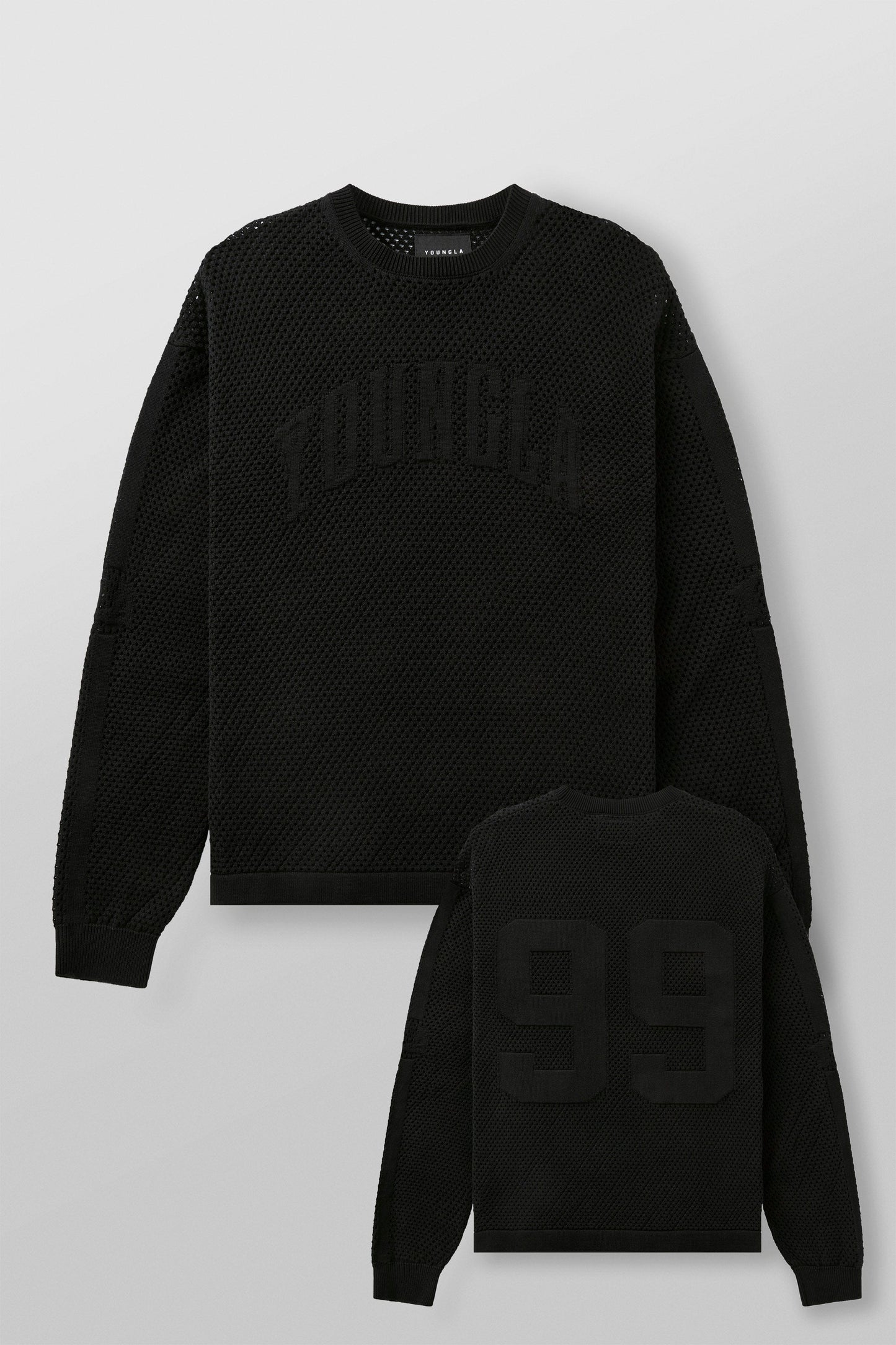 8016 - 99 Knit Longsleeves - Black