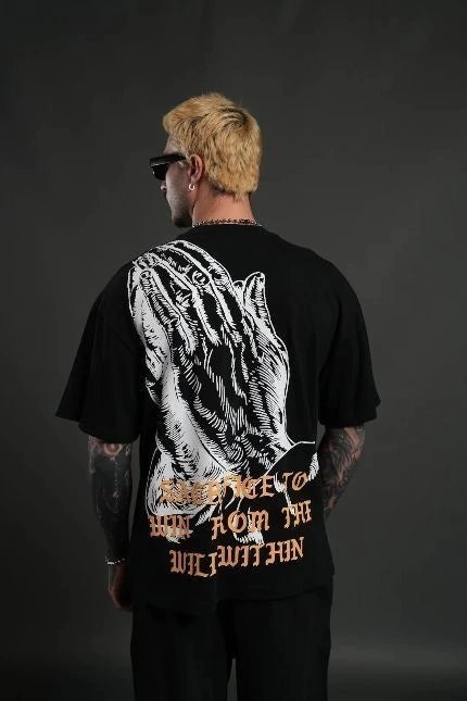DS-0043 The Will Within “Premium” Oversized Tee in Black