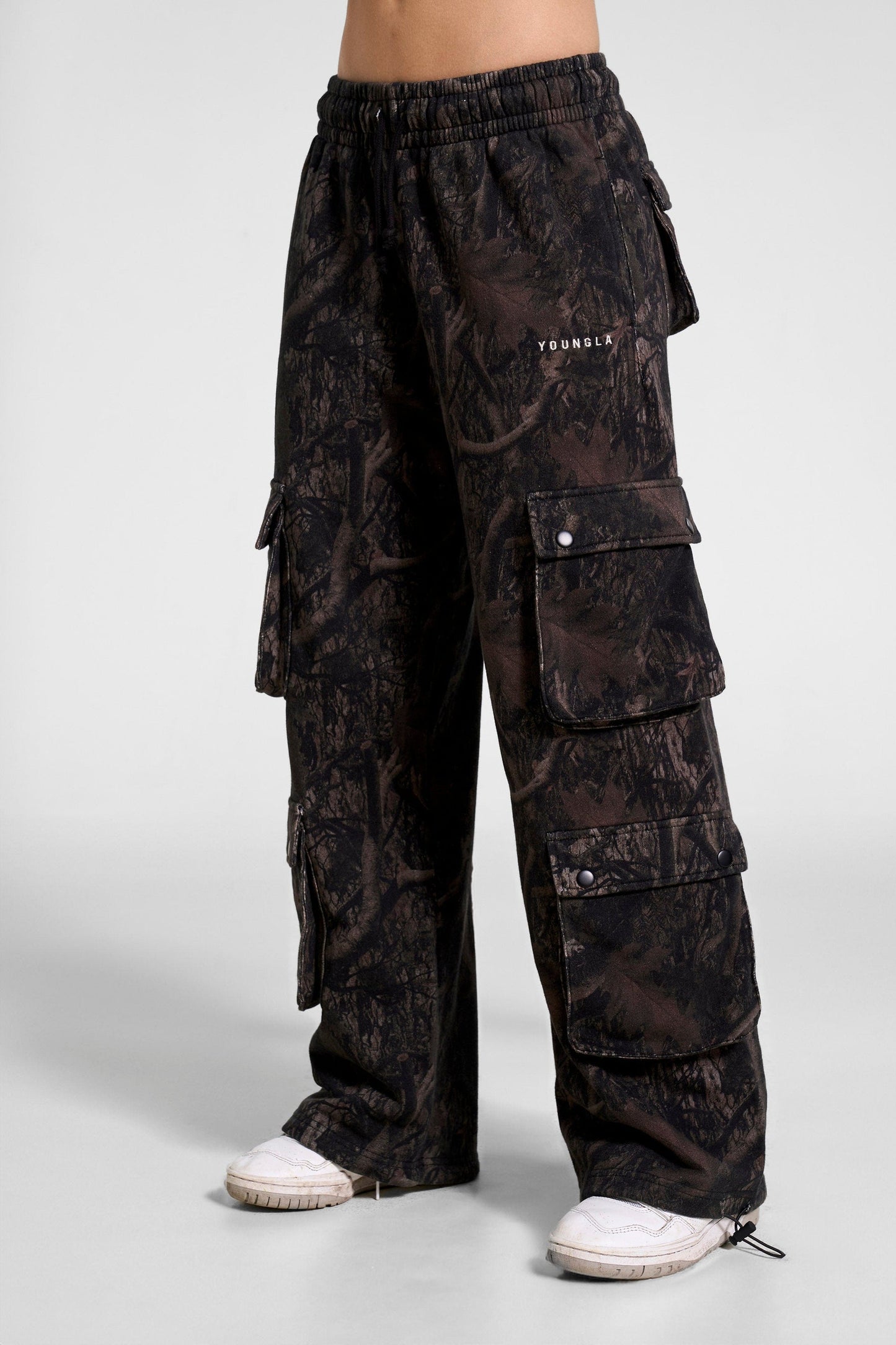 W251 - Hunting Season Cargo Joggers - Black Camo