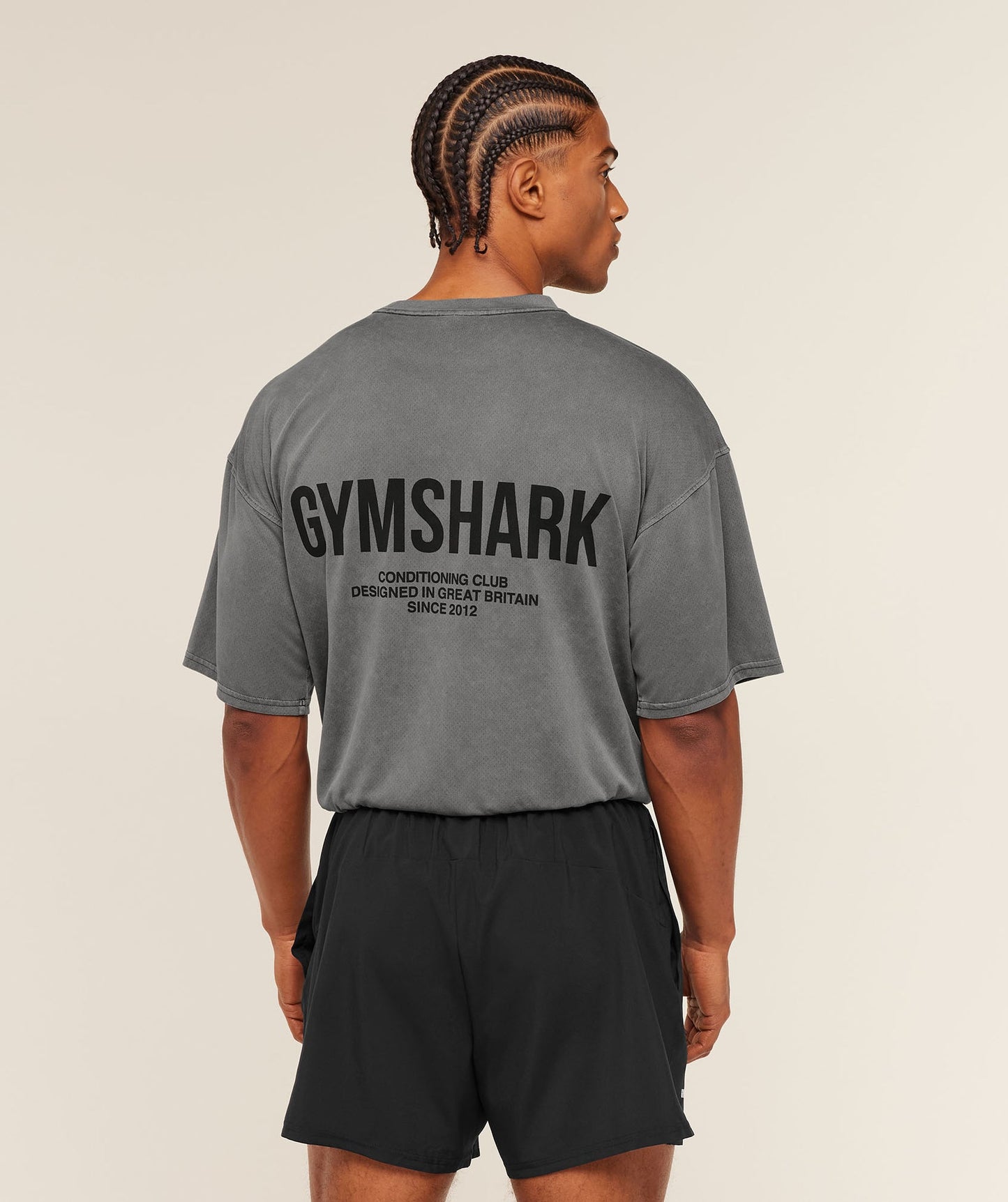 GS-0088 Conditioning Club Washed T-Shirt - Black/Wash