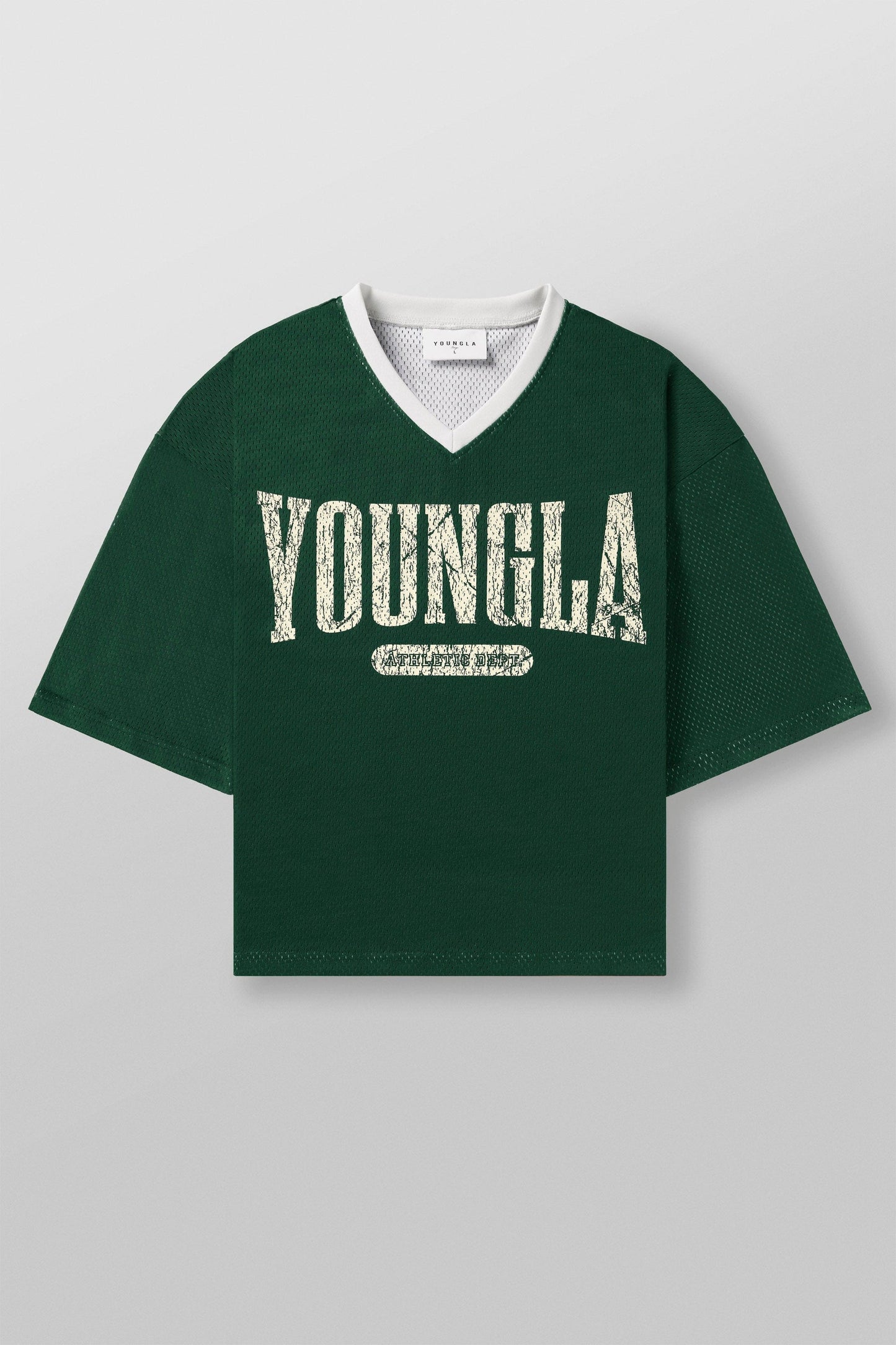 4187 - Varsity Football Cropped Jersey - Green
