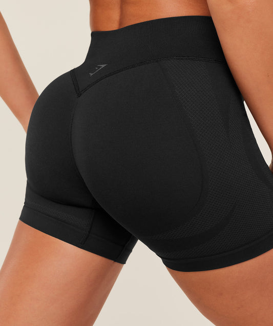 GSW-0082 Weekend Seamless Shorts - GS Black/GS Asphalt Grey