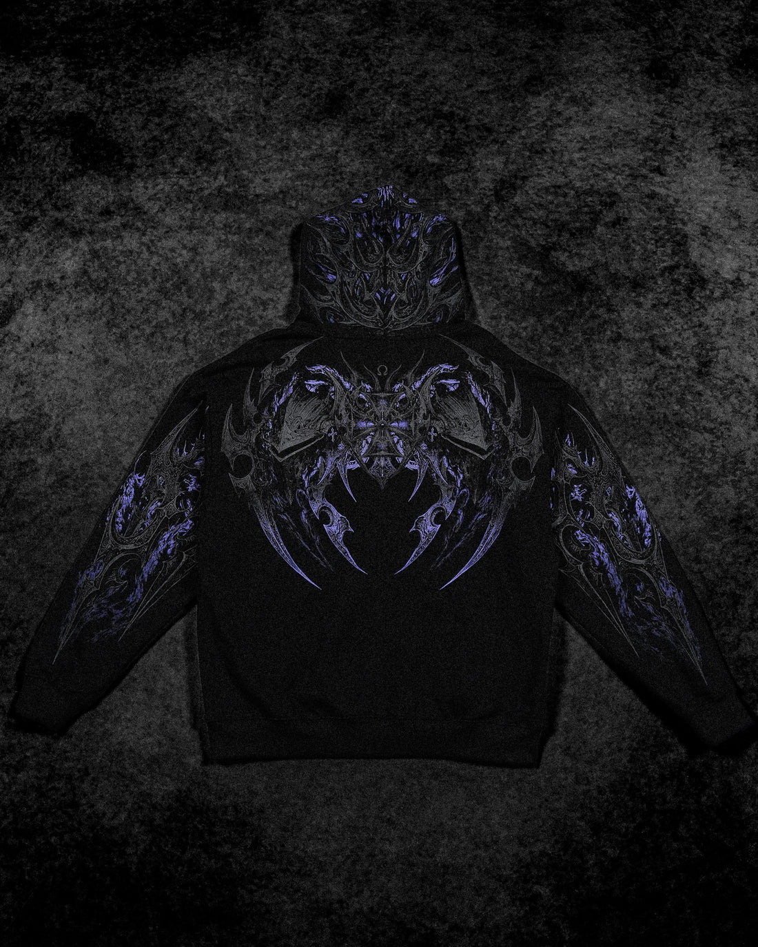 BD-0098 Berserker Oversized Zip-up Hoodie [DUSK]