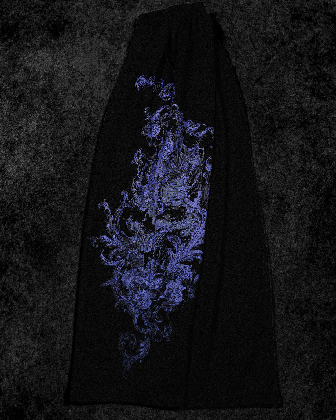 BD-0070 Women's Death Rose Banana Shaped Uncuffed Sweatpants [DUSK]