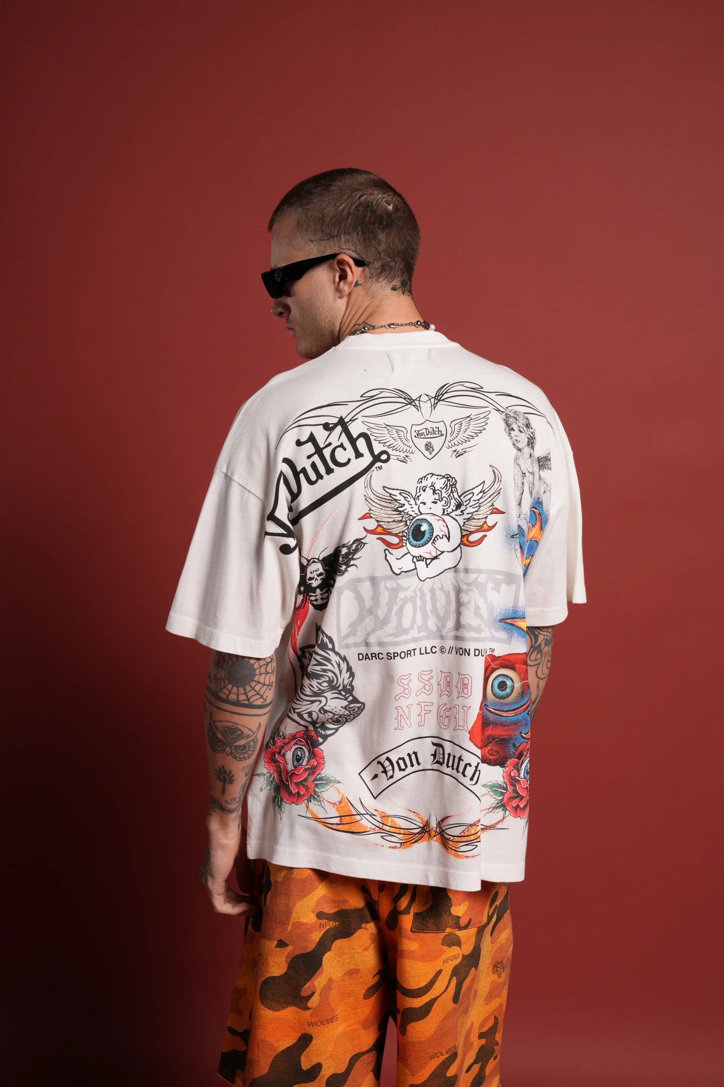 DS/VD-0084 Kulture Klash Premium Oversized Tee in Cream