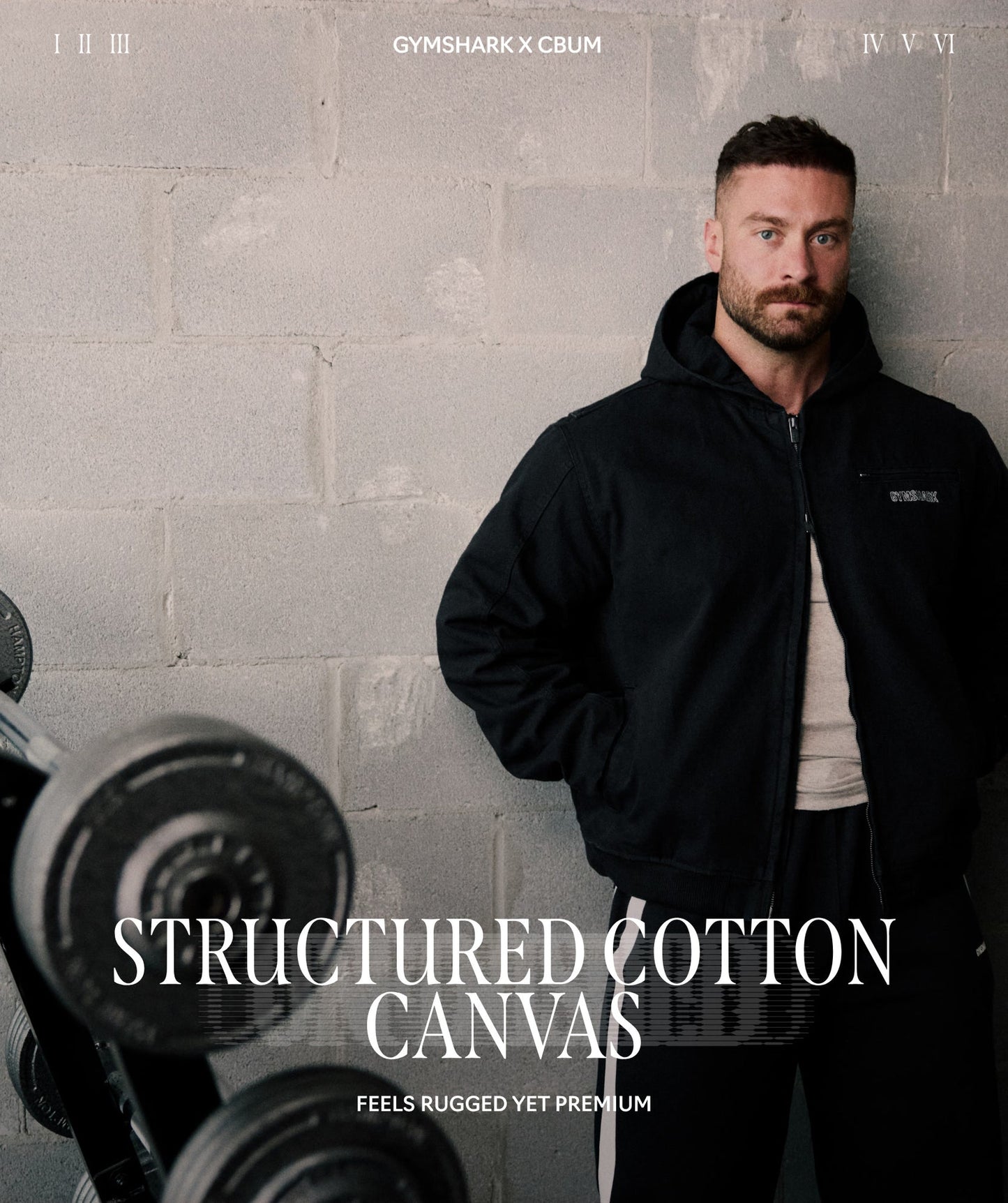 GS-0108 Gymshark x CBUM Workwear Jacket - Black