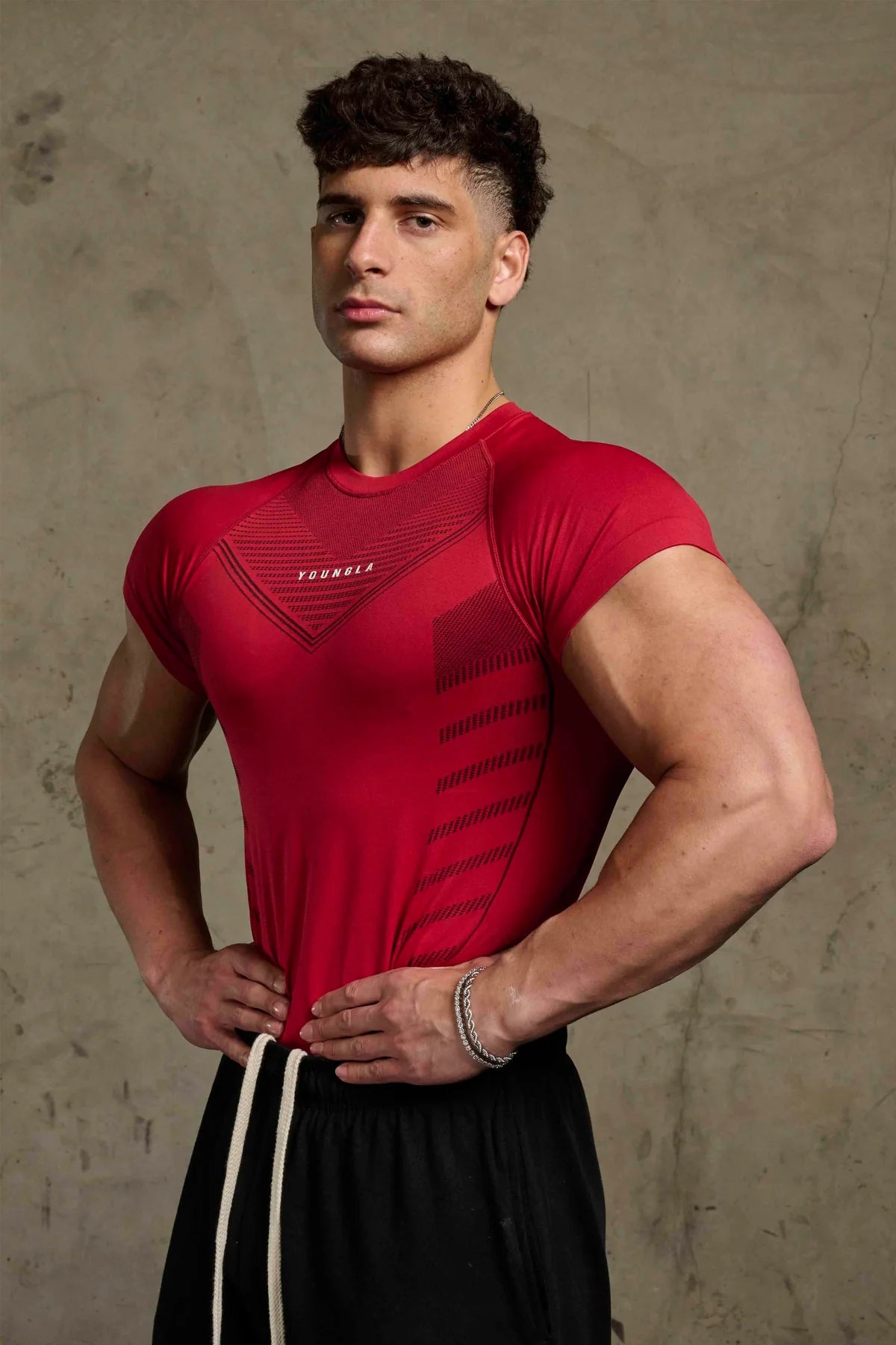 465 SUPERHERO COMPRESSION TEES - RED