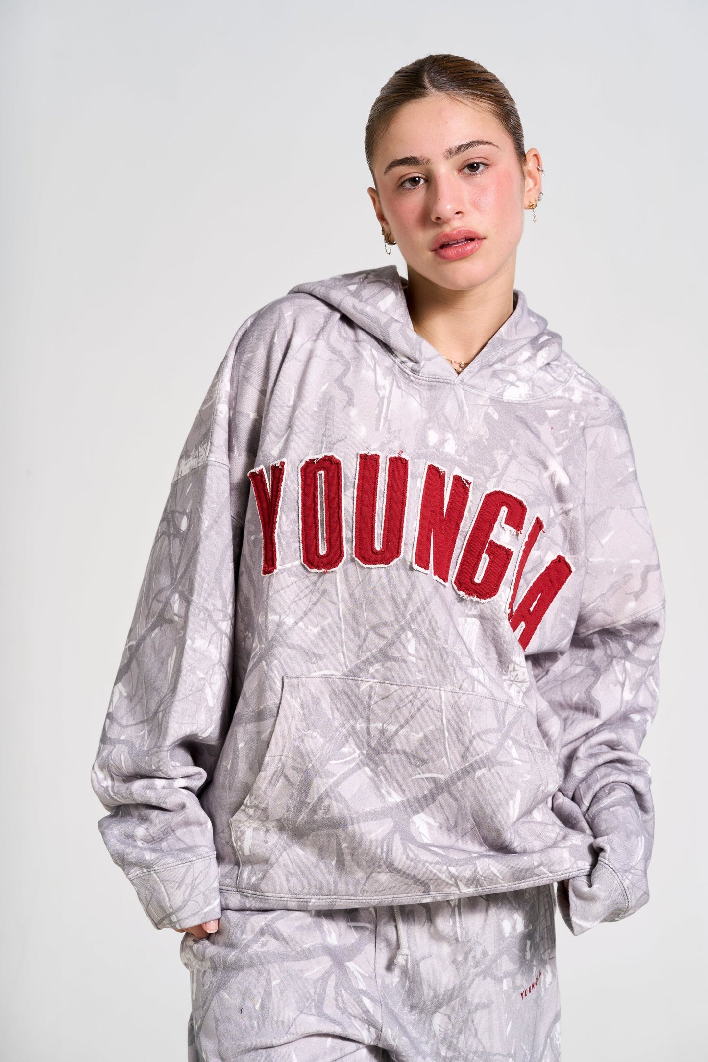 W551 - Hunting Season Hoodie - Grey Camo
