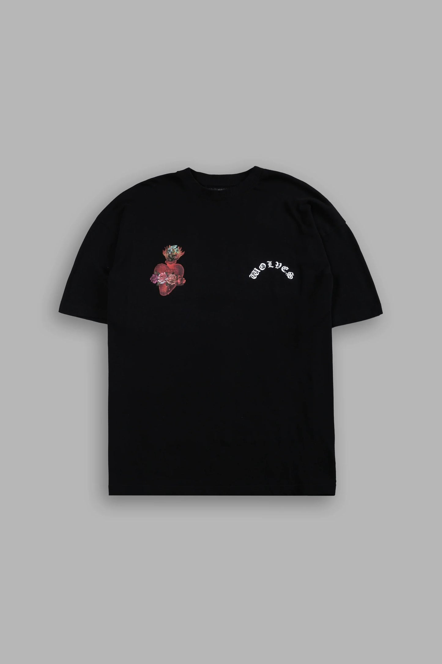 DS-0106 Heart Oath Premium Oversized Tee in Black