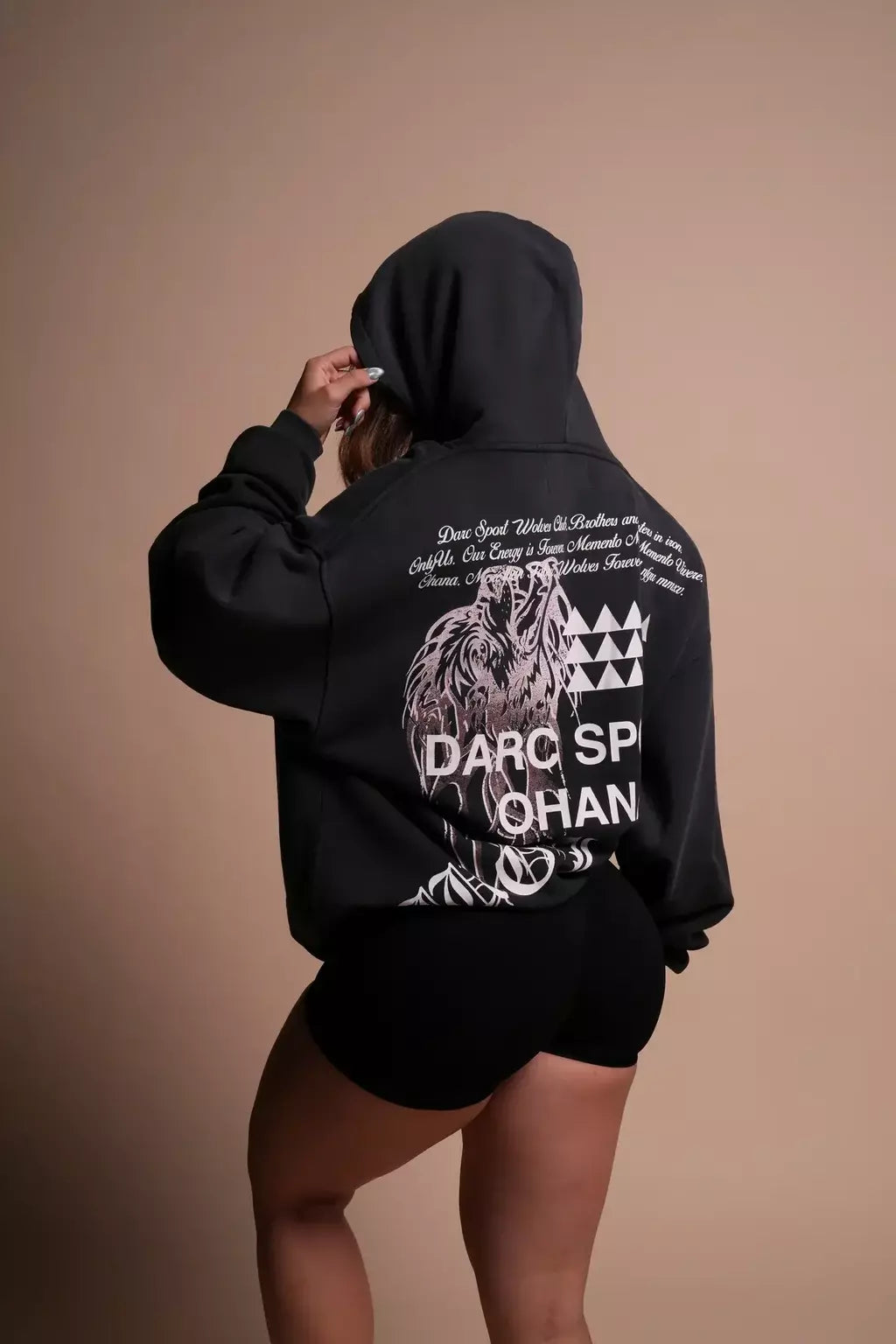 DS-0054 Wolves Mana “Pierce” Hoodie in Darc Ash Sun Fade