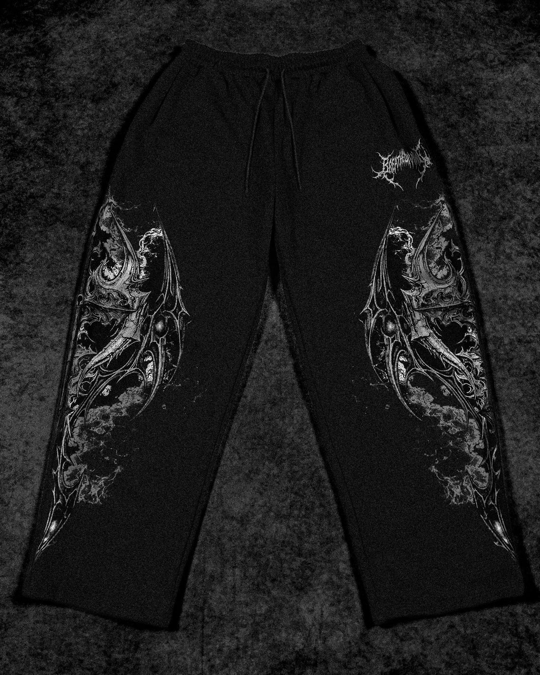 BD-0087 Executioner Banana Shape Uncuffed Sweatpants [VOID BLACK]