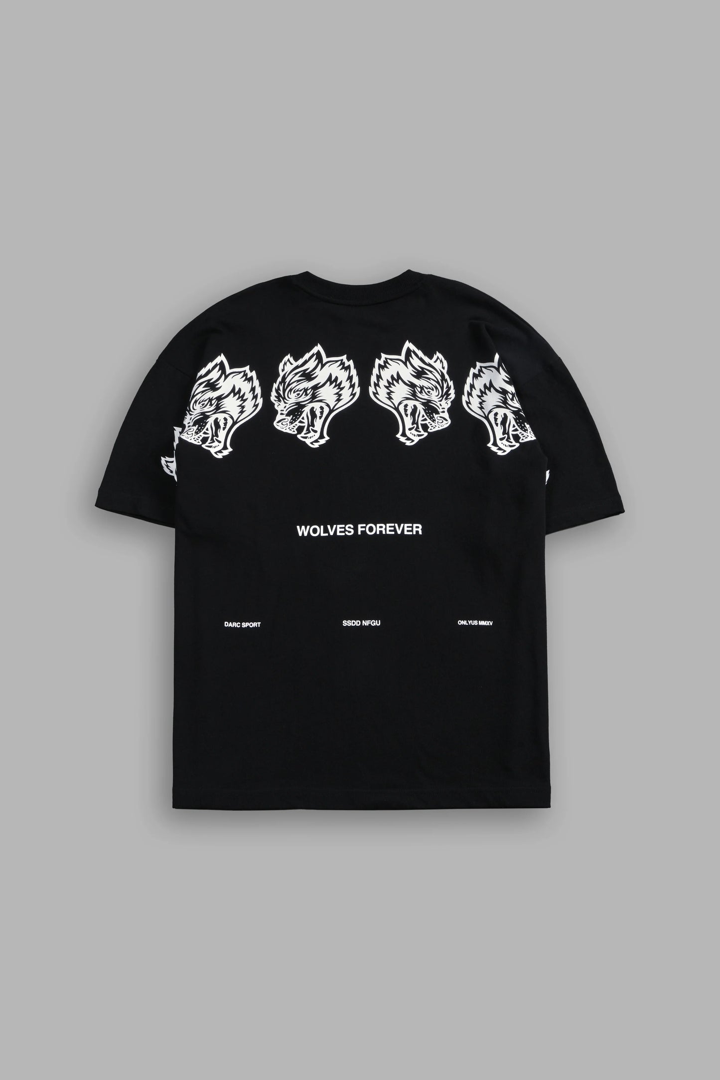 DS-0044 Wolves Have Your Back “Premium” Oversized Tee in Black