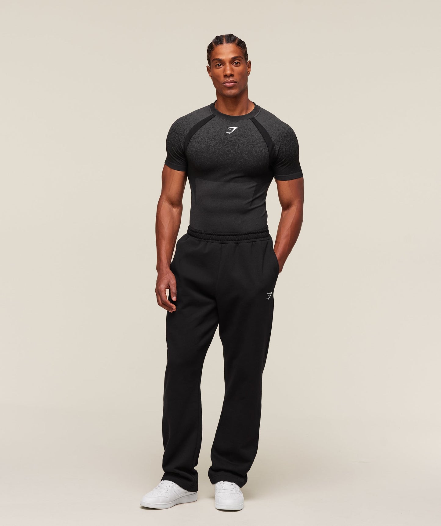 GS-0067 Shadow Seamless T-Shirt - Black