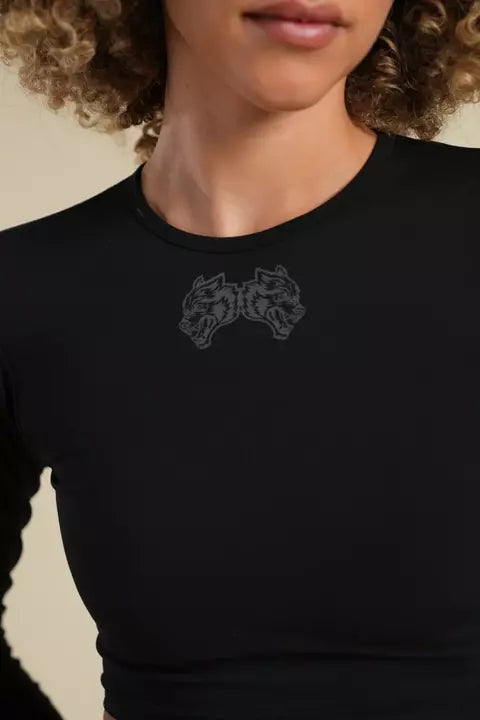 DSHE-0020 IYKYK “Energy” LS Top in Black