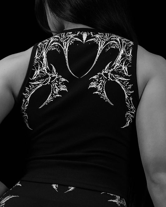 BD-0092 Women's Nightveil Tank top [VOID BLACK]