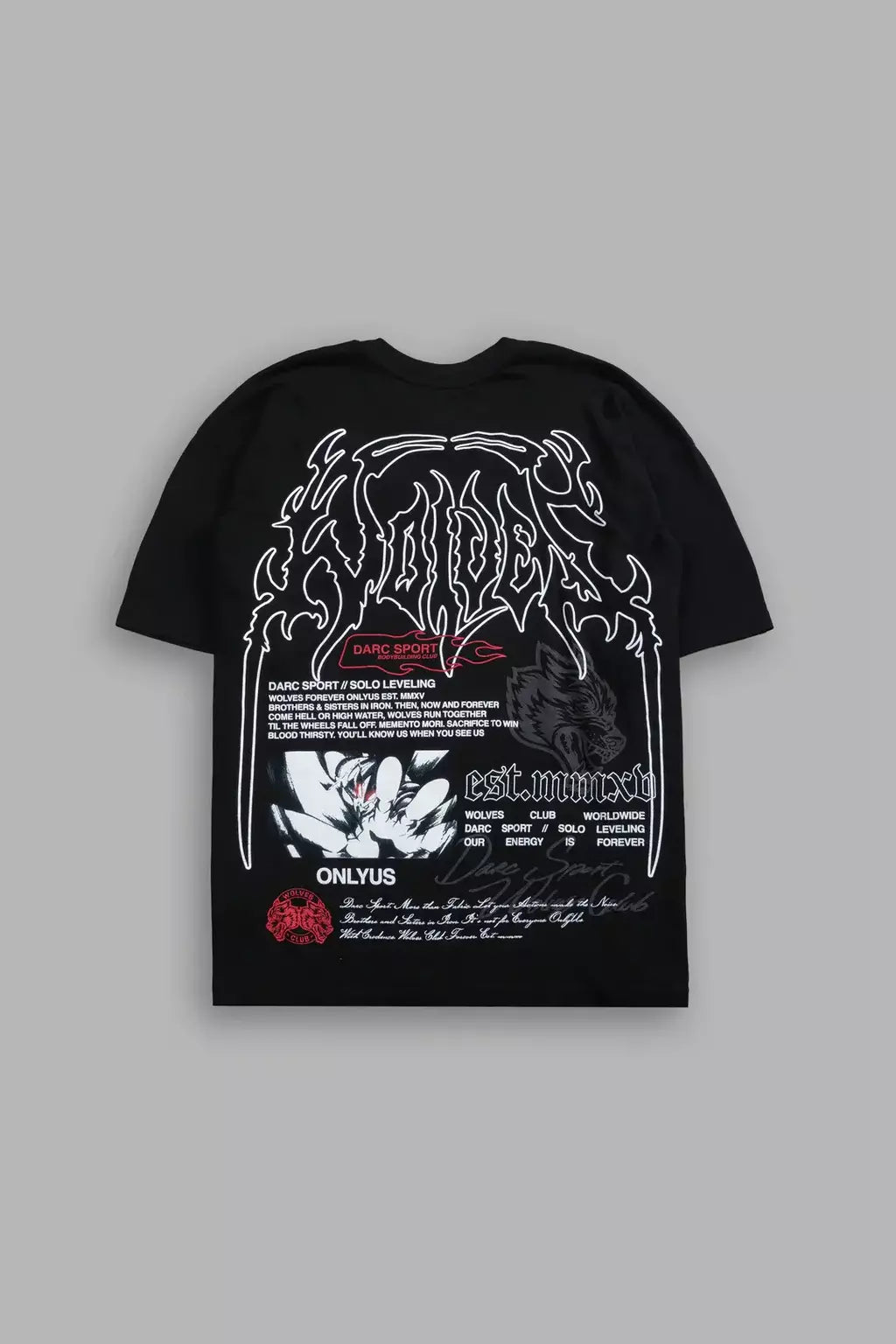 DS/SL-0035 Ant King “Premium” Oversized Tee in Black