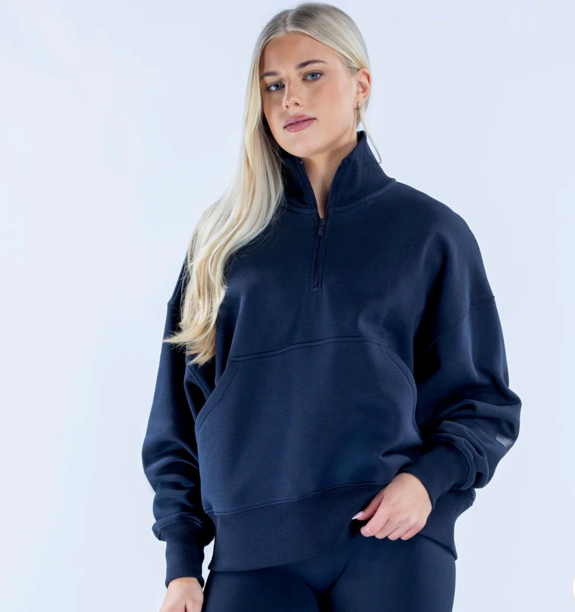 Signature Quarter Zip Sweatshirt Ink