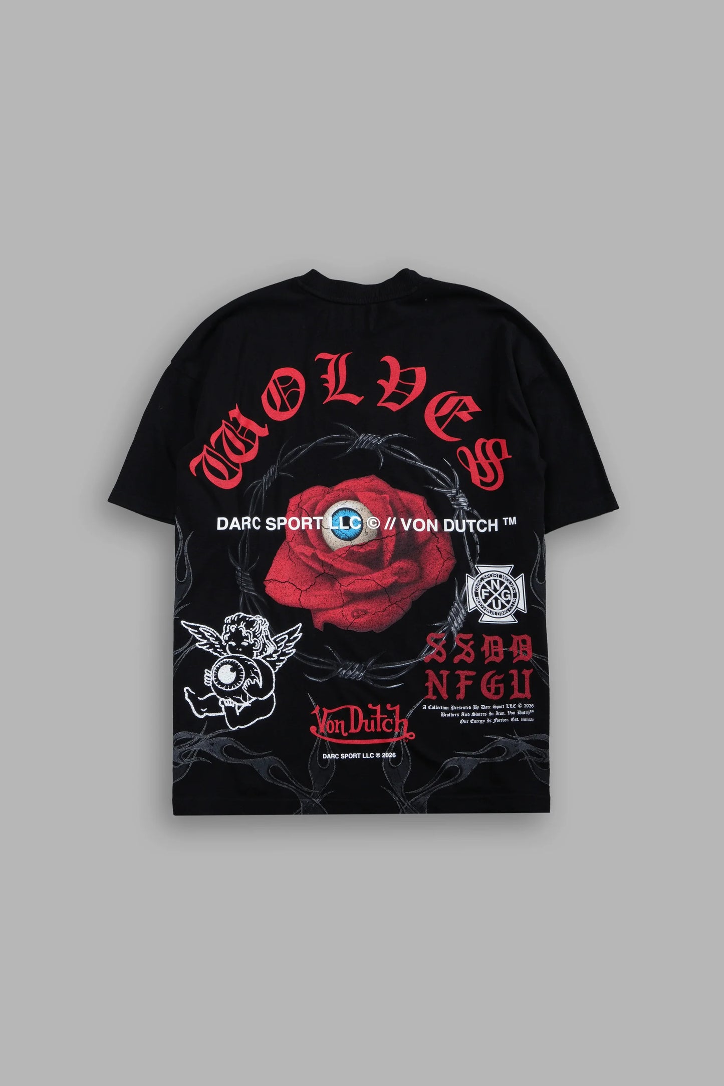DS/VD-0078 Eye of the Beholder Premium Oversized Tee in Black