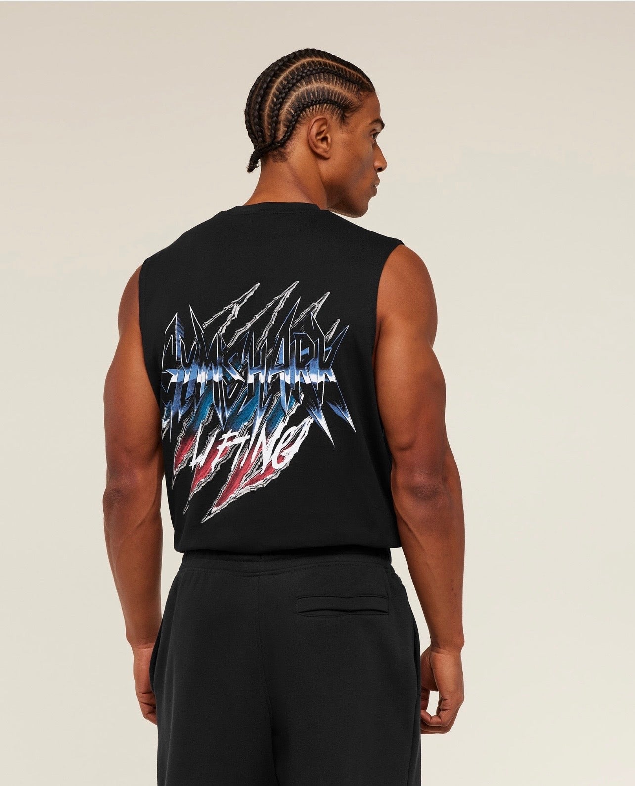 GS-0076 Eagle Band Style Graphic Tank - GS Black