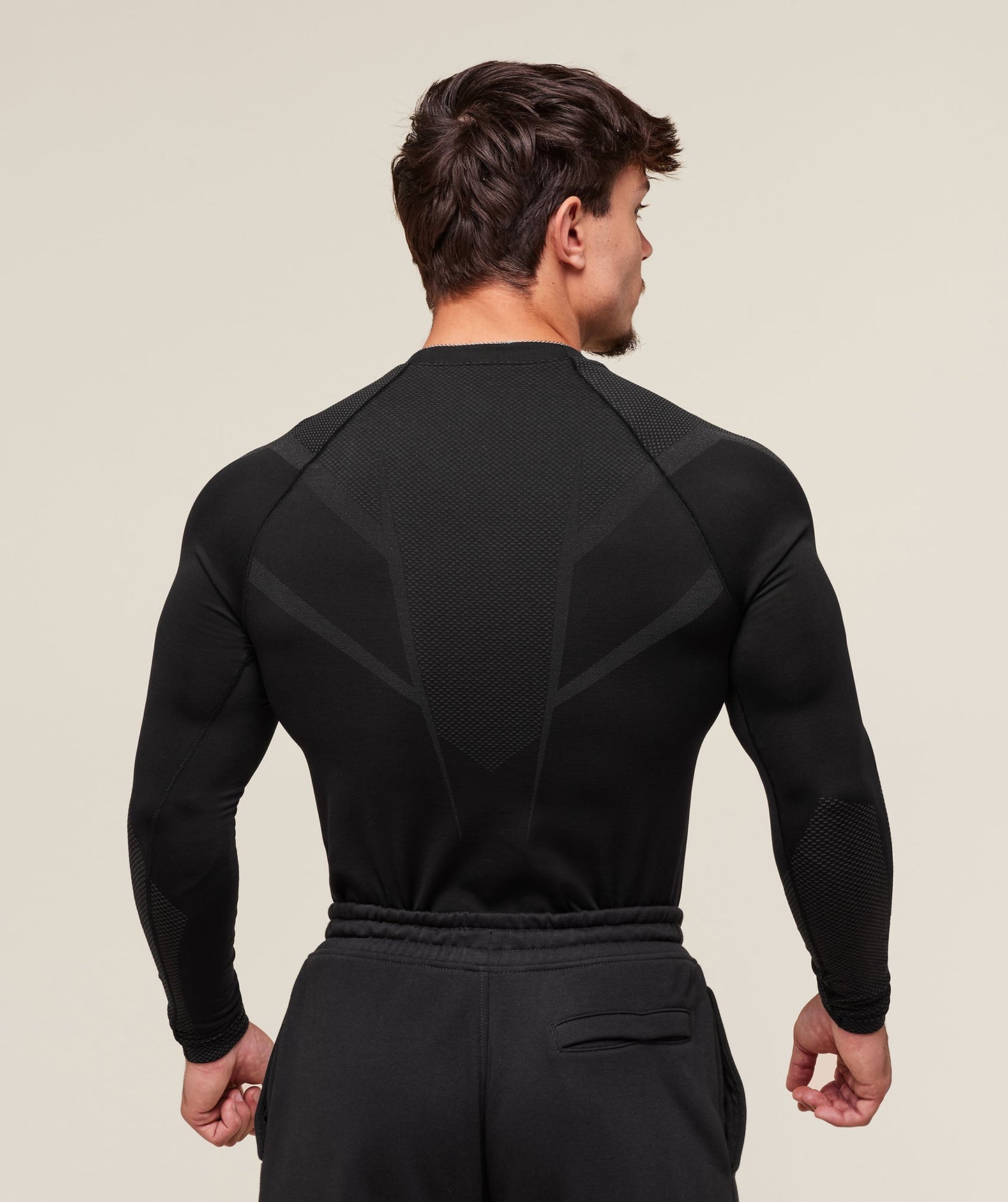 GS-0080 Onyx 5.0 Seamless Long Sleeve T-Shirt - Black/Onyx Grey