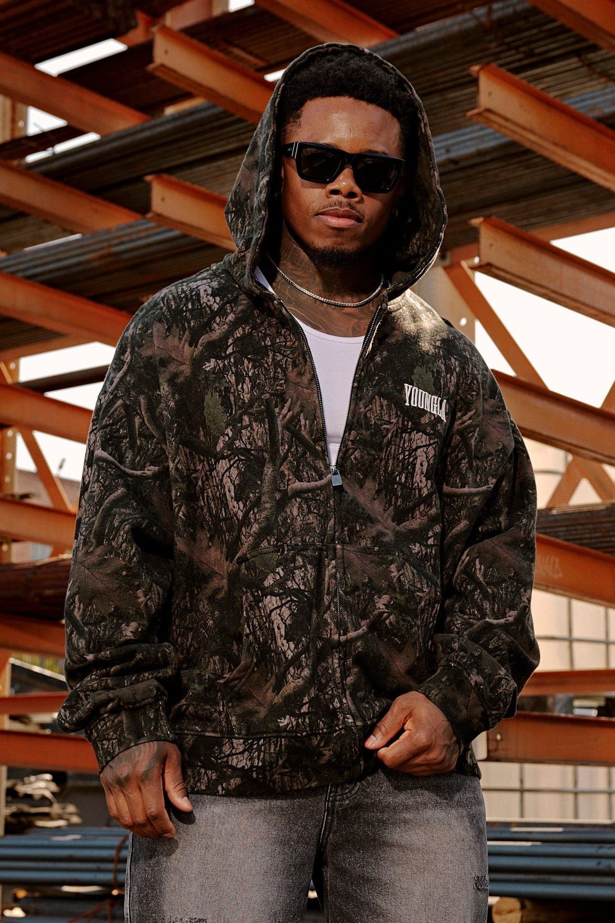 5062 - Heritage Zip-Up Hoodies - Dark Tree Camo