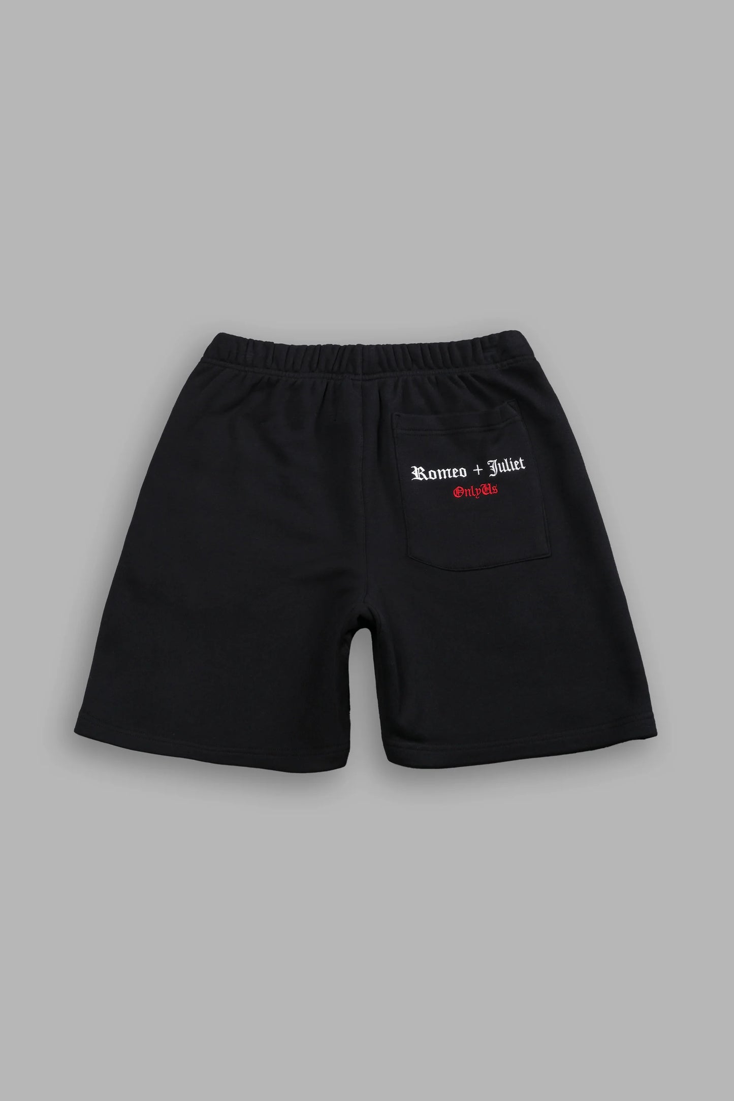 DS-0104 Doomed Love Post Lounge Sweat Shorts in Black