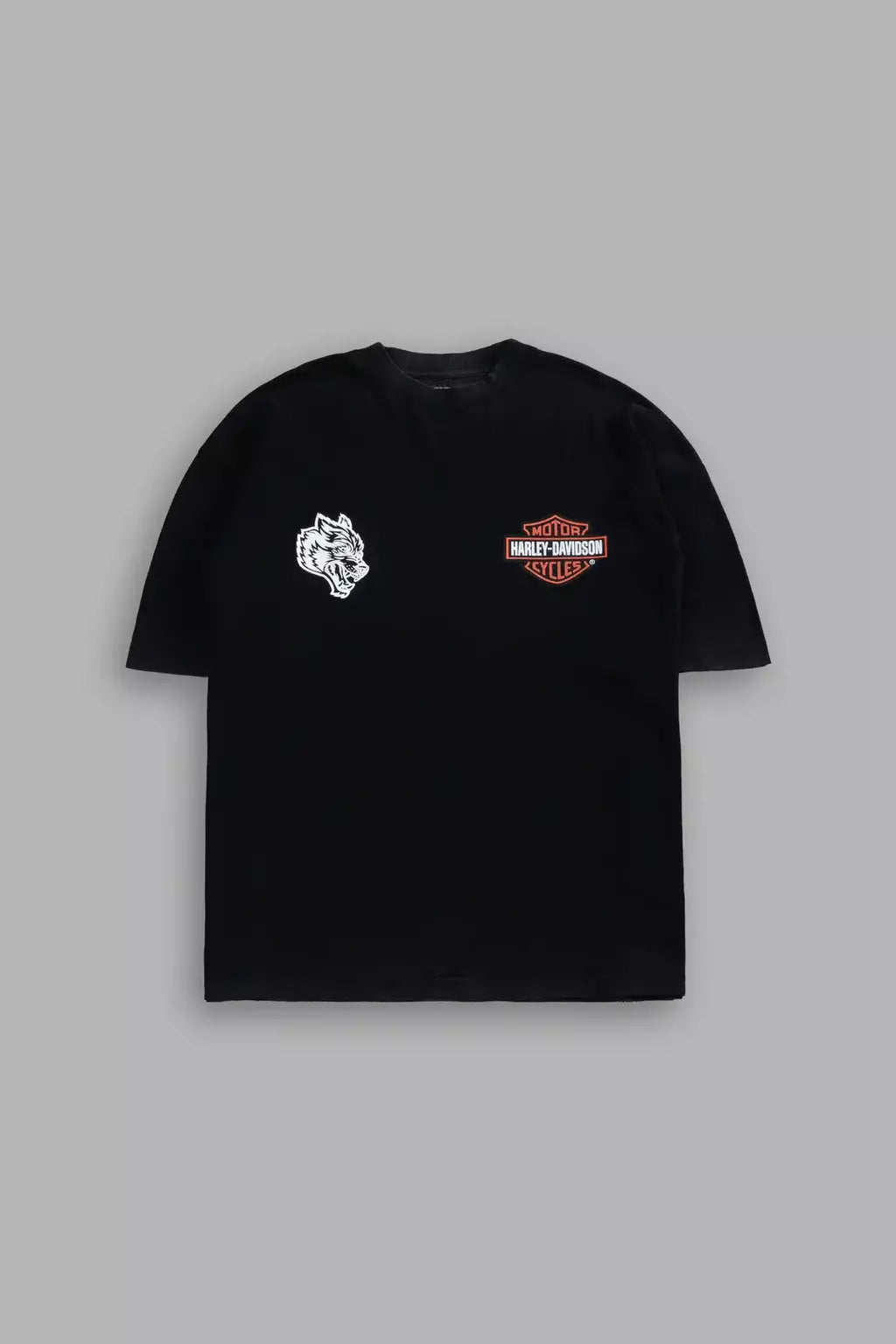 DS/HAR-0057 The Snake & The Wolf “Premium” Oversized Tee in Black