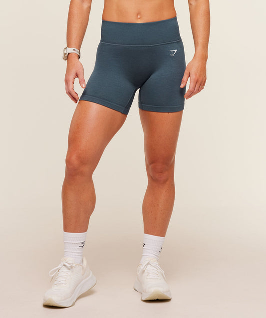 GSW-0107 Interval Seamless Shorts - Stealth Blue