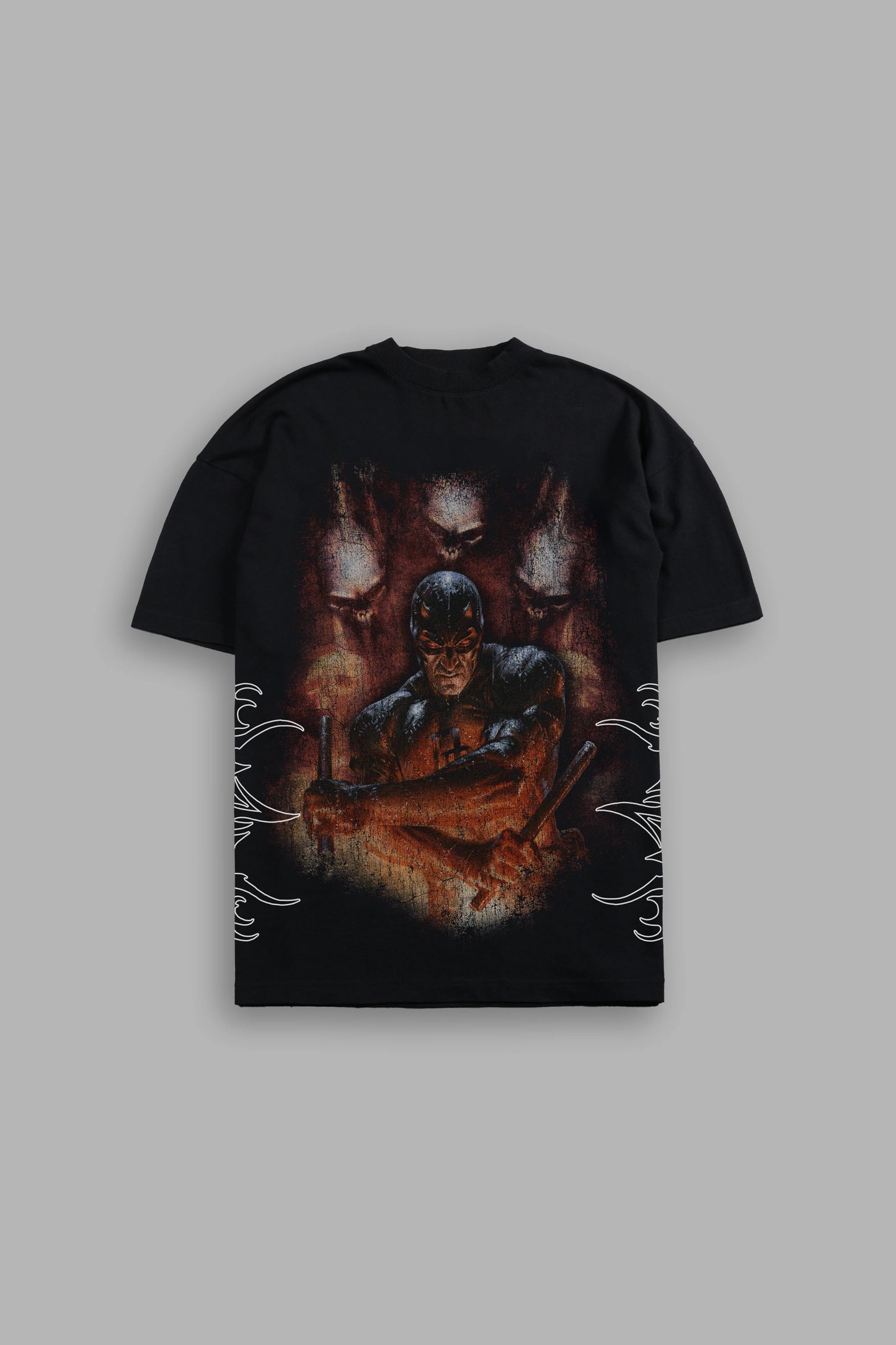 DS-0250 Daredevil Hell Premium Oversized Tee in Black