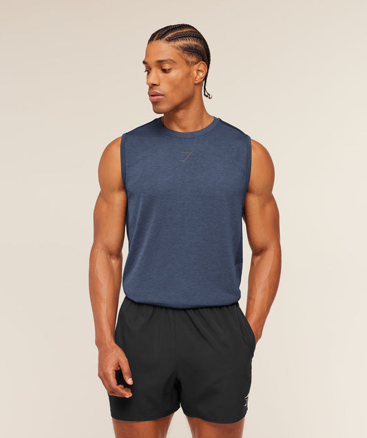 GS-0128 Lightweight Seamless Tank - Heavy Blue/ Marl
