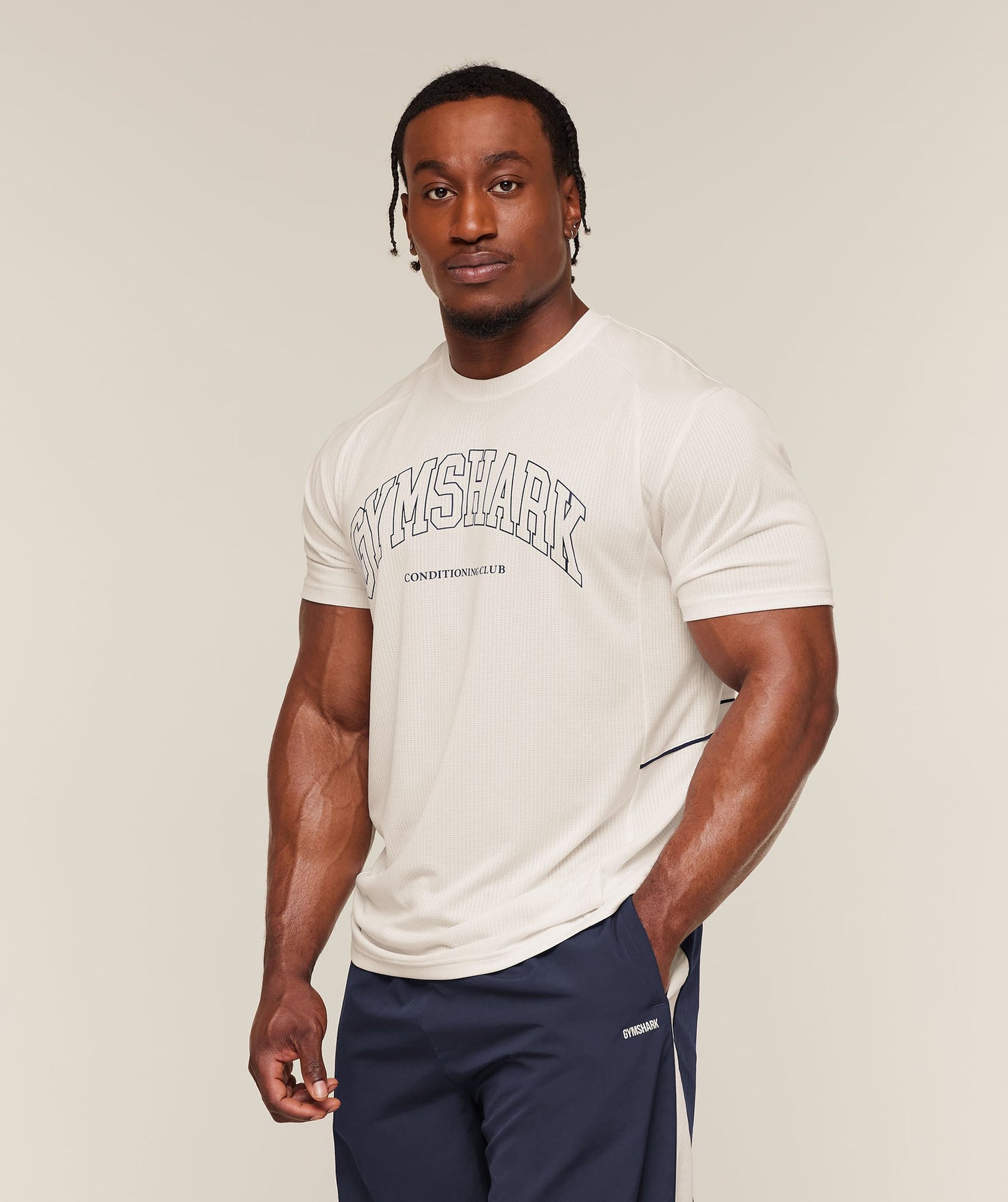 GS-0116 Collegiate Tech T-Shirt - Soft White