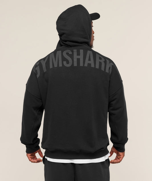GS-0119 Power Zip Up Hoodie - Black/Asphalt Grey