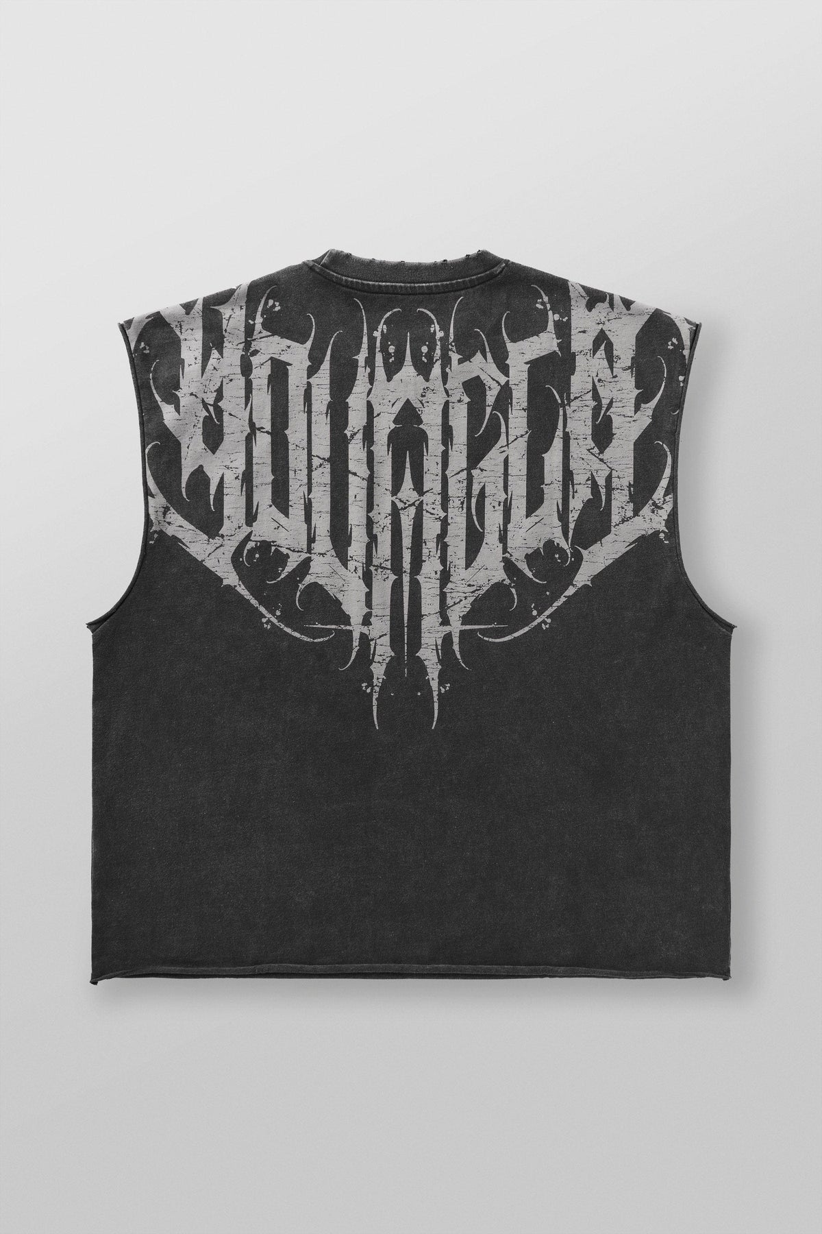 3022 - Anarchy Cropped Tanks - Black Wash