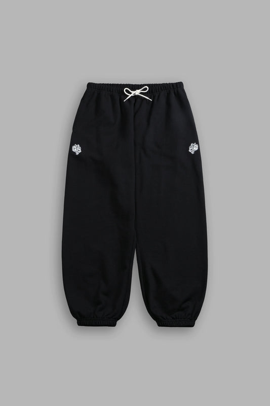 DS-0200 Dual Lounger Unisex Sweat Pants in Black