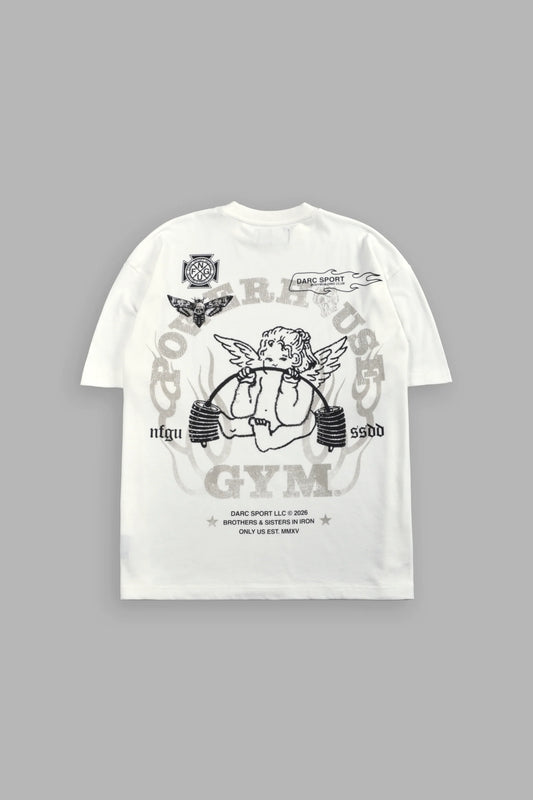 DS-0113 Powerhouse of the Cherub Unisex Premium Oversized Tee in Cream