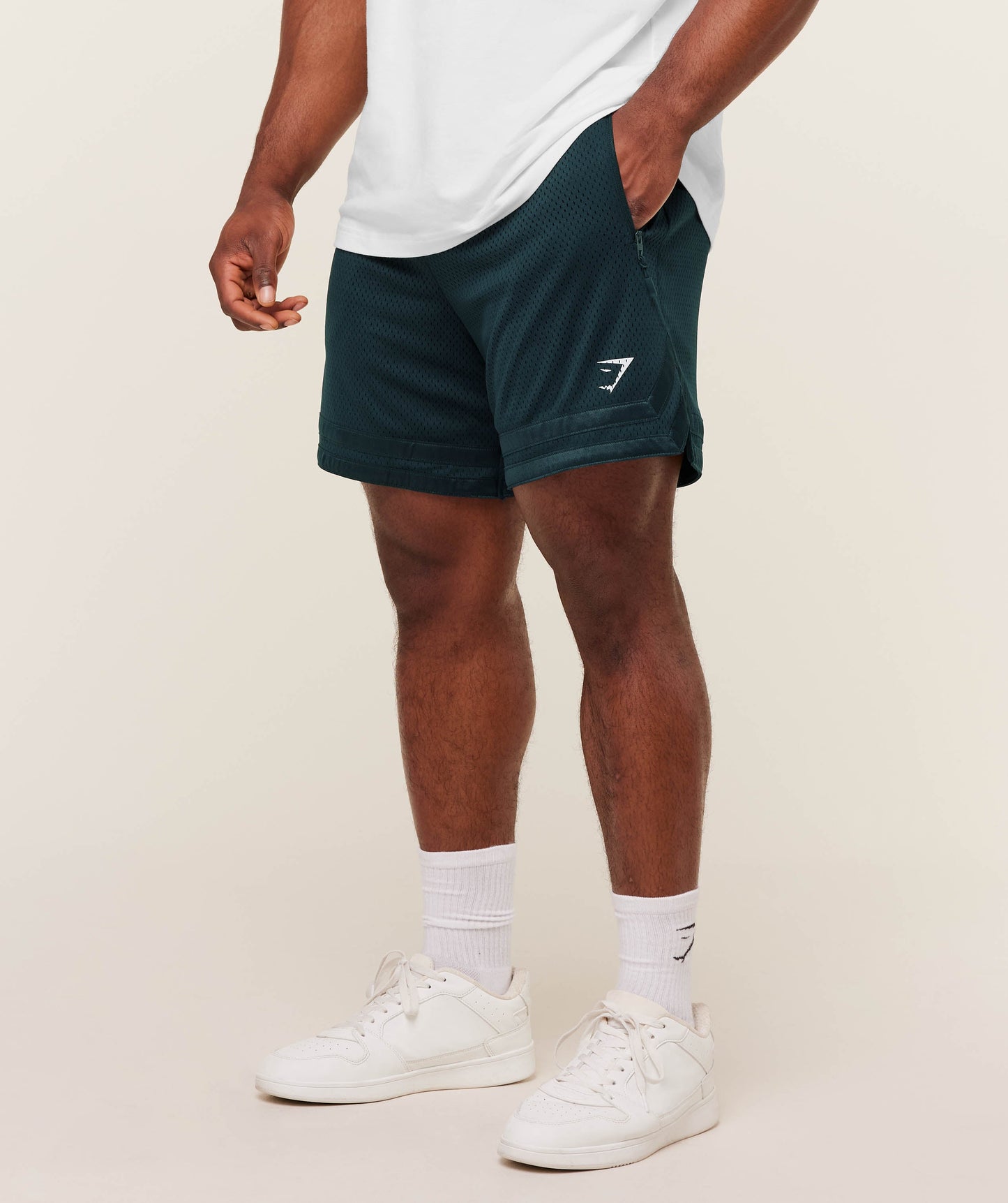 GS-0022 Campus Mesh Shorts - Deep Petrol Blue
