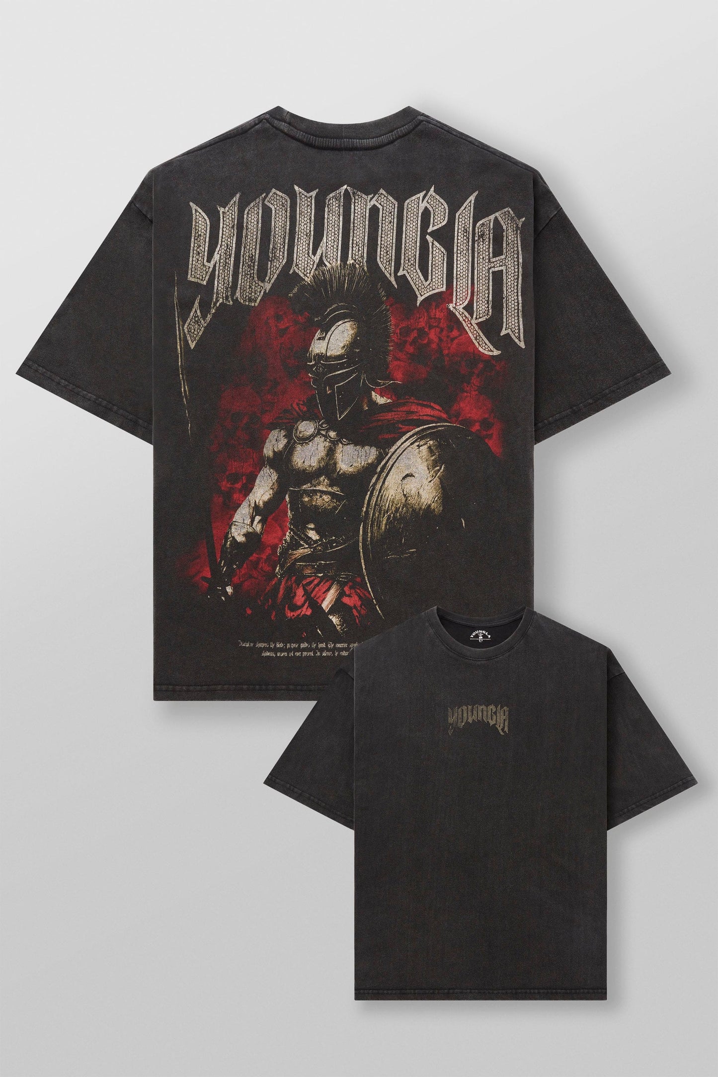 4135 - YLA x Axel - Spartan Tees - Black/Red