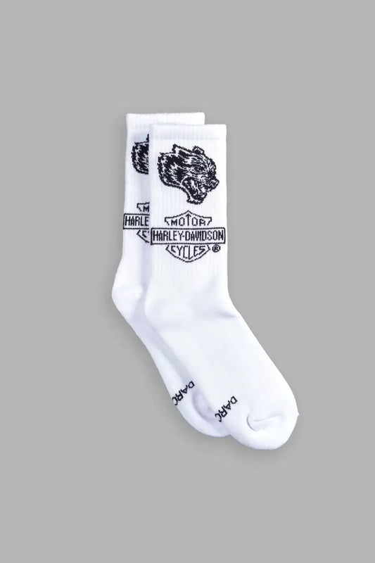 DSA-0006 Darc Sport x Harley-Davidson Classic Socks in White