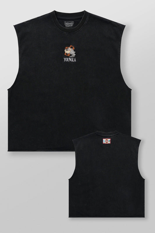 3107 - Looney Tunes Embroidered Cut-Offs - Taz C