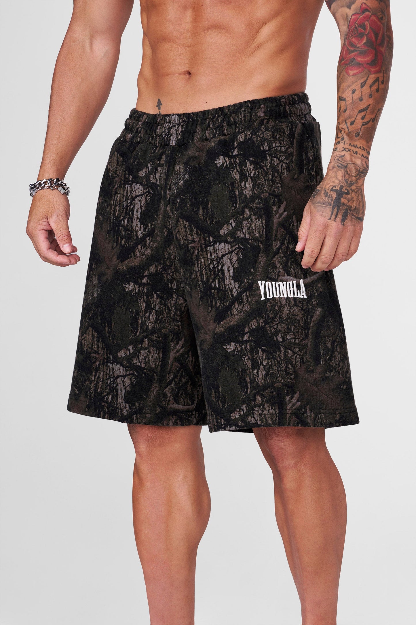 1042 - Heritage Baggy Shorts - Dark Tree Camo