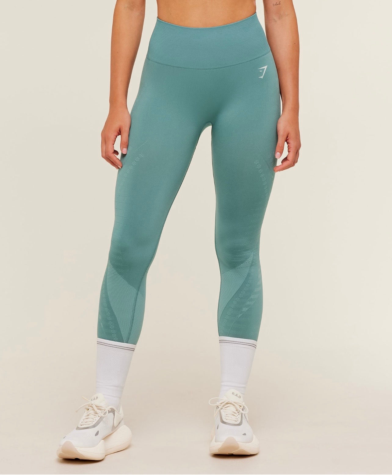 GSW-0090 Running Seamless Leggings - Storm Blue/Lifestyle Blue